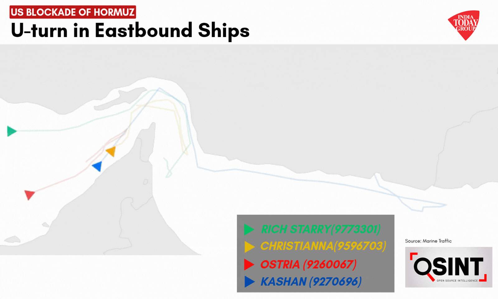Iran-flagged container ship coming out of Bandar Abbas Iran-flagged container ship coming out of Bandar Abbas