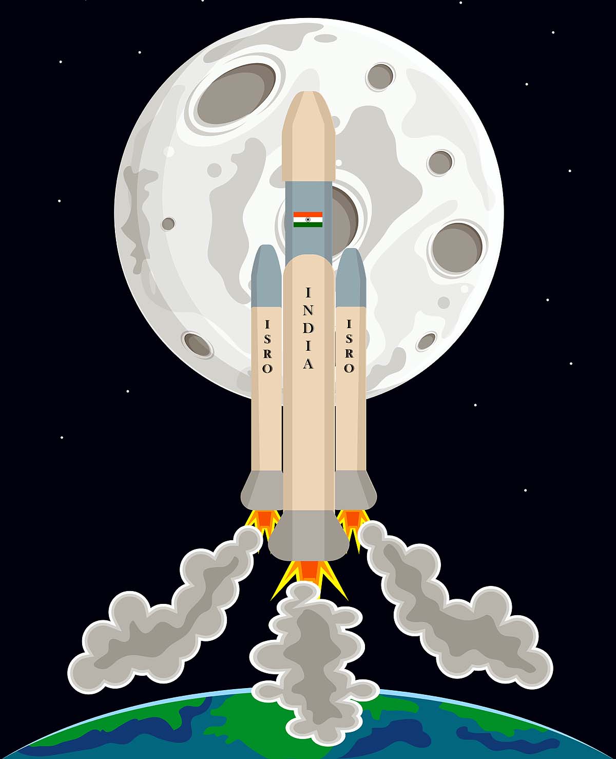 ISRO astronaut on Moon ISRO astronaut on Moon