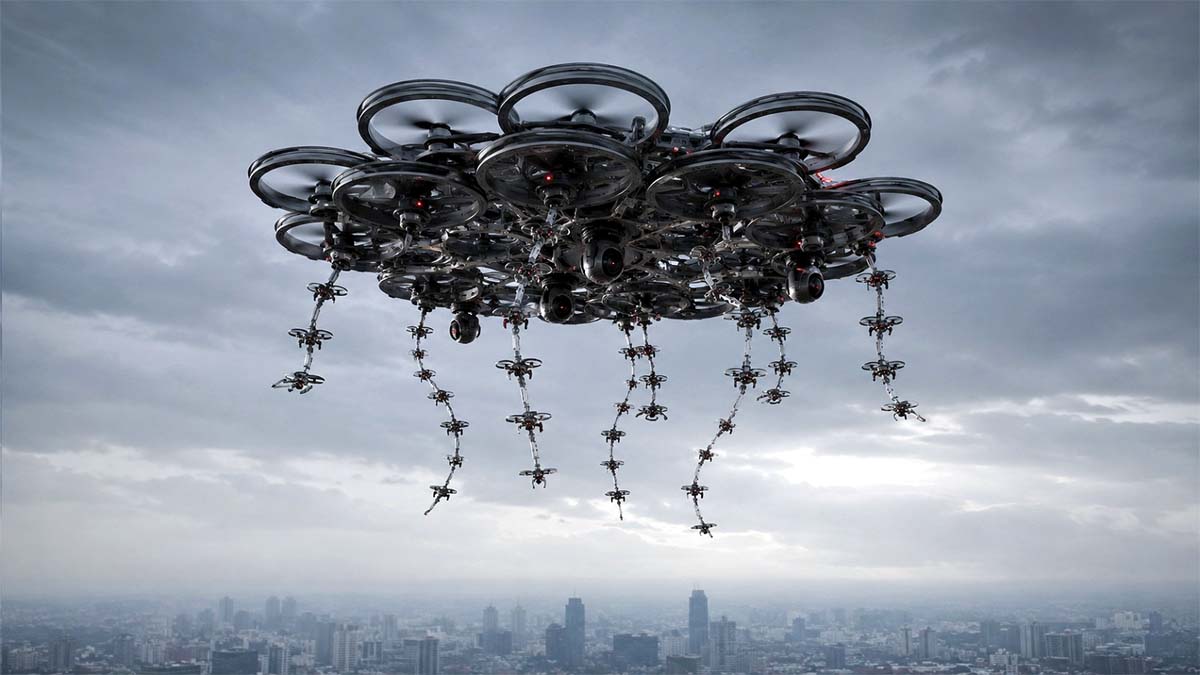 jellyfish swarm drones jellyfish swarm drones