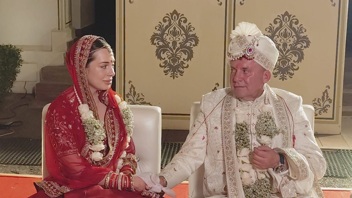 jodhpur ukraine couple 72 year old groom 27 bride wedding lcla
