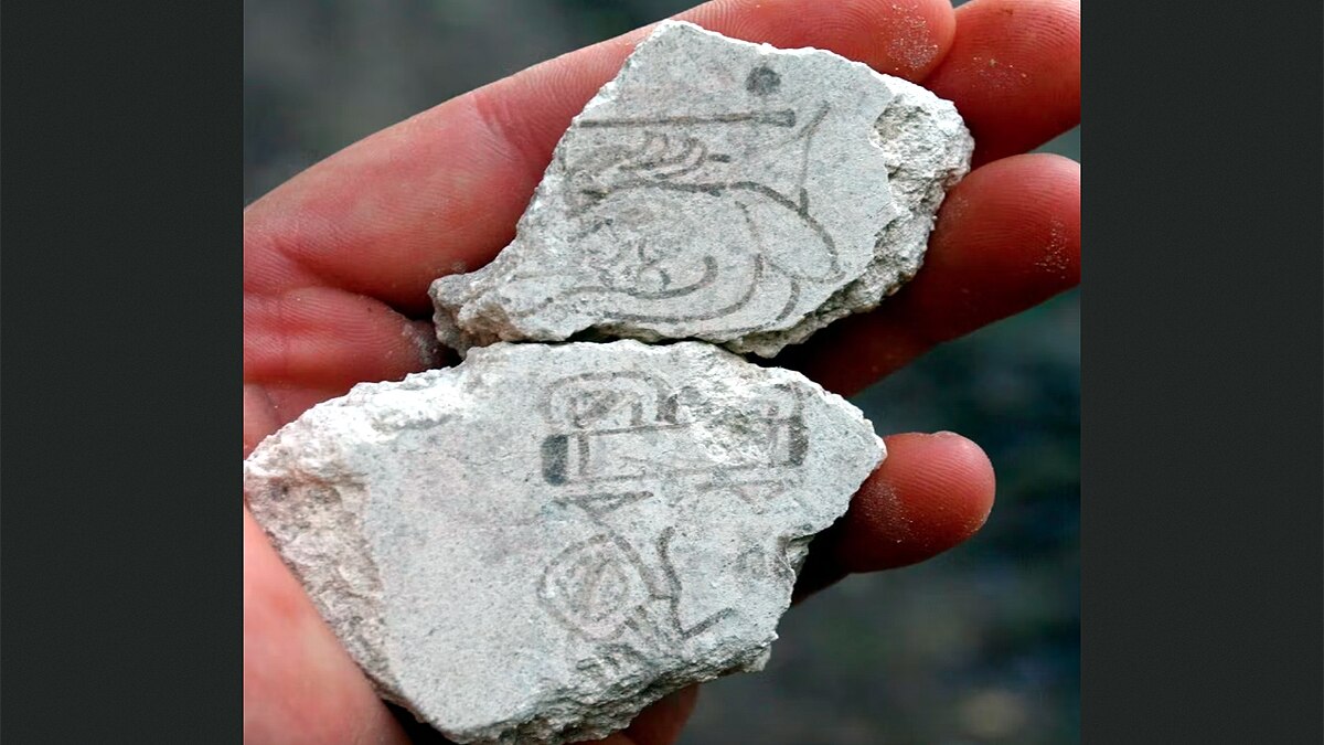 चित्रलिपि दिखाते पुरातत्वविद. (फोटोः प्रोइक्टो रीजनल आर्कियोलॉजिकल)