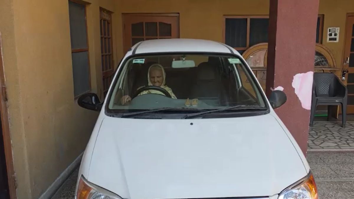 kathua 70 year old grandmother car driving highway video kathua 70 year old grandmother car driving highway video