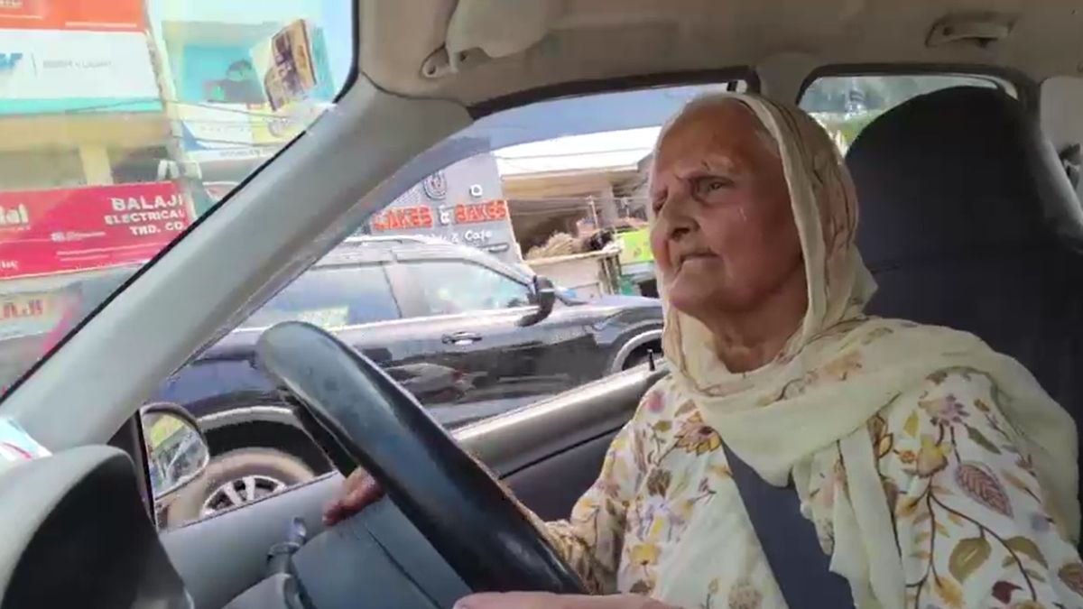 kathua 70 year old grandmother car driving highway video kathua 70 year old grandmother car driving highway video