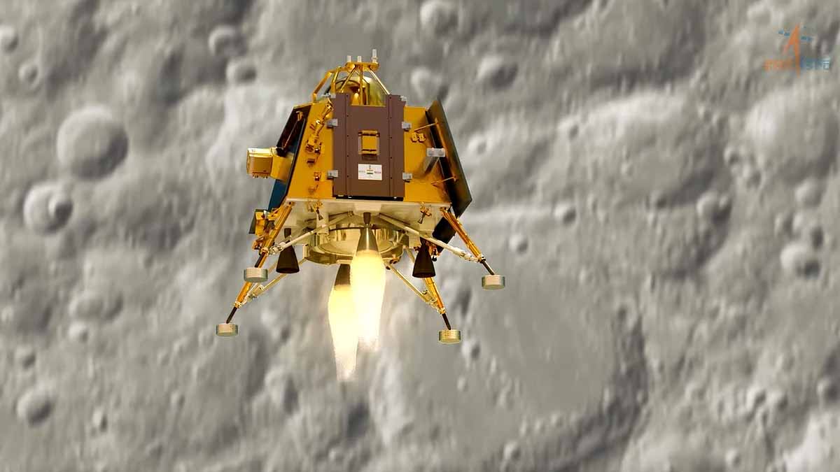 Chandrayaan-3 Lander Landing on Moon