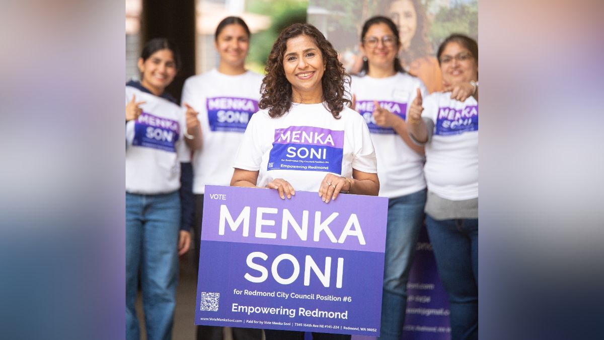 Lucknow menaka soni first nri woman elected redmond city council