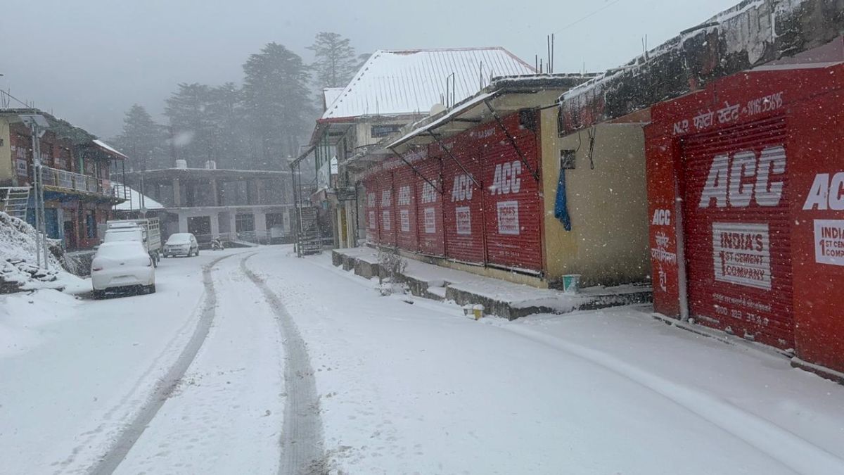 mandi rain snowfall weather cools down fresh snow in himachal