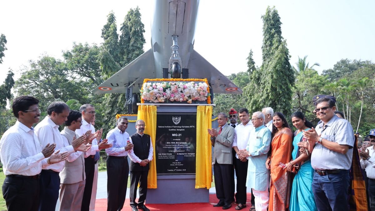mig 21 that served india from 1965 to kargil installed at nitk surathkal