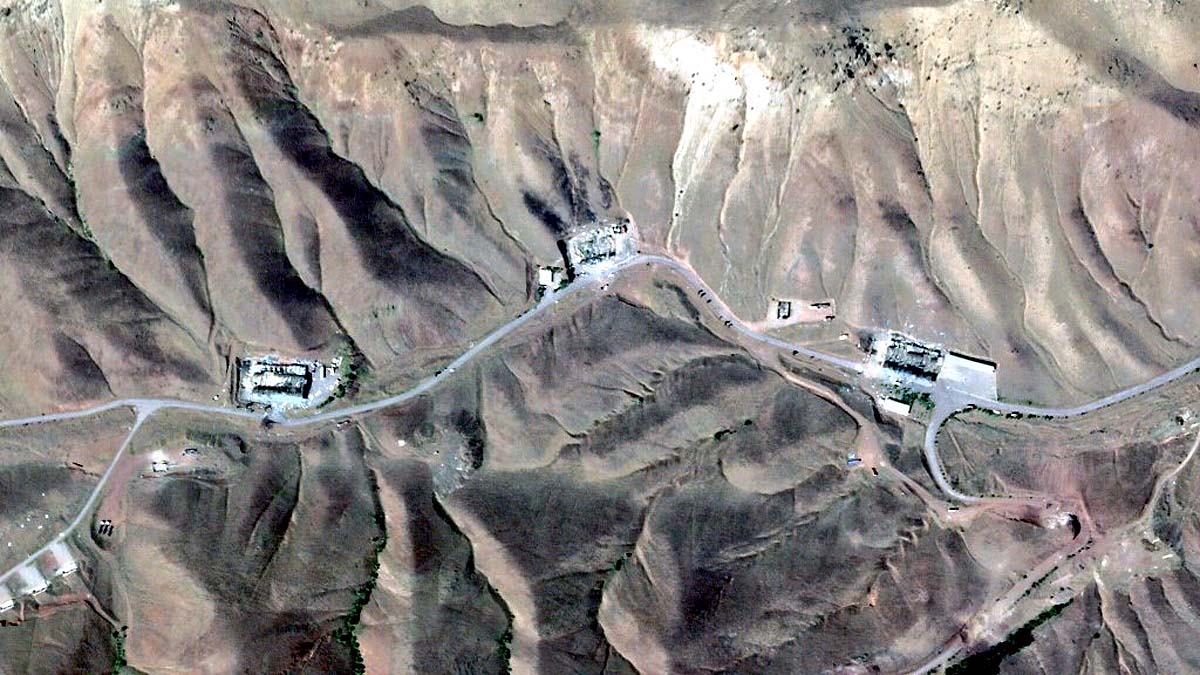 Iran underground missile sites