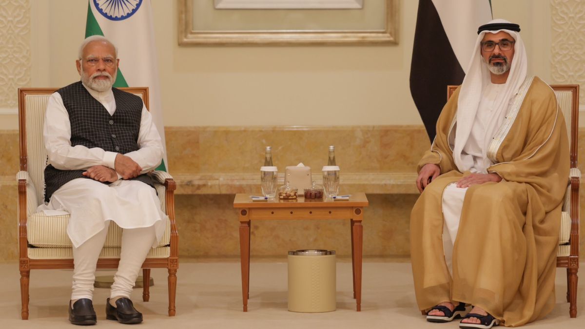 पीएम का क्राउन प्रिंस अल नाहयान ने स्वागत किया
