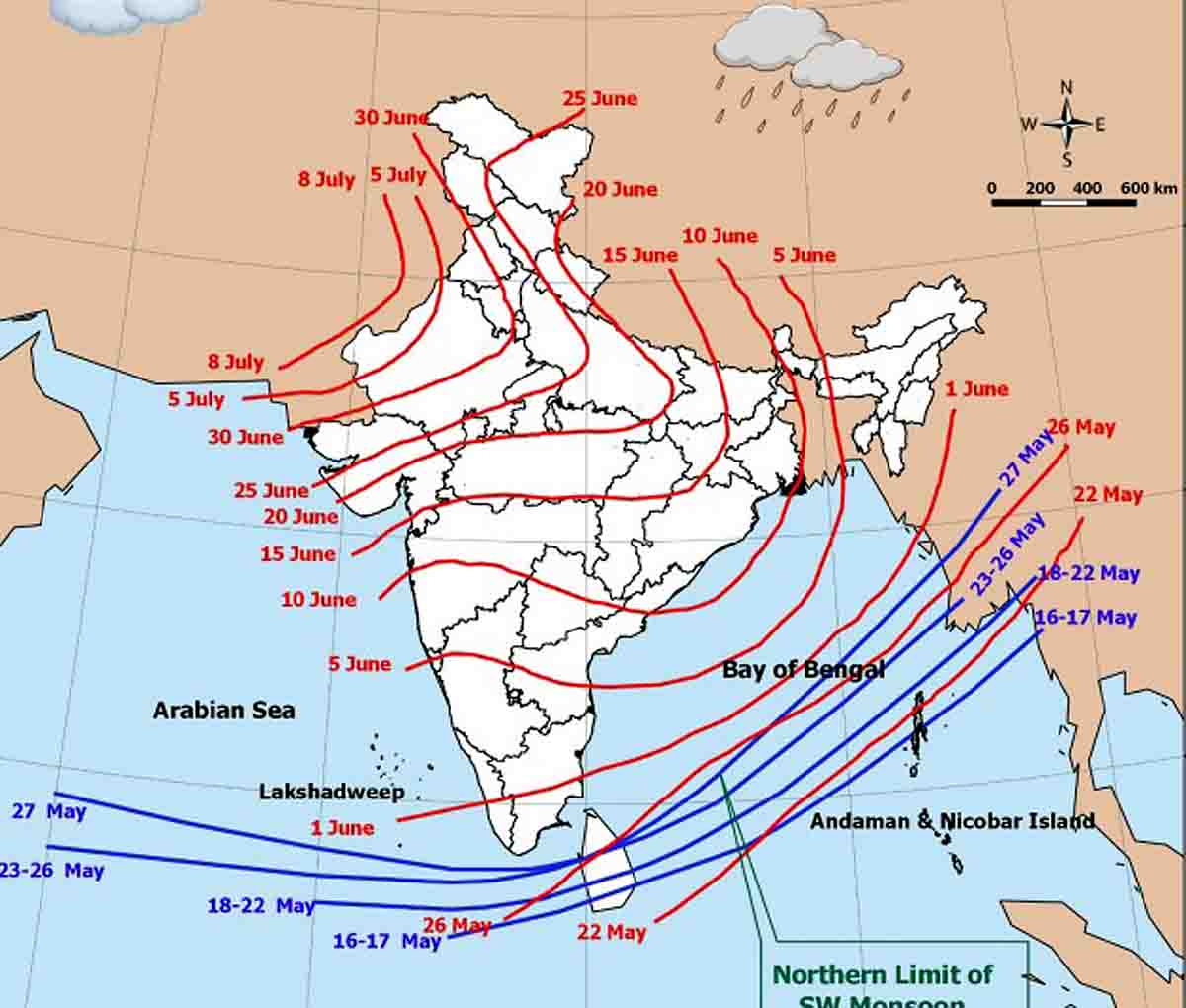 Nautapa heat IMD alert Rain Spell