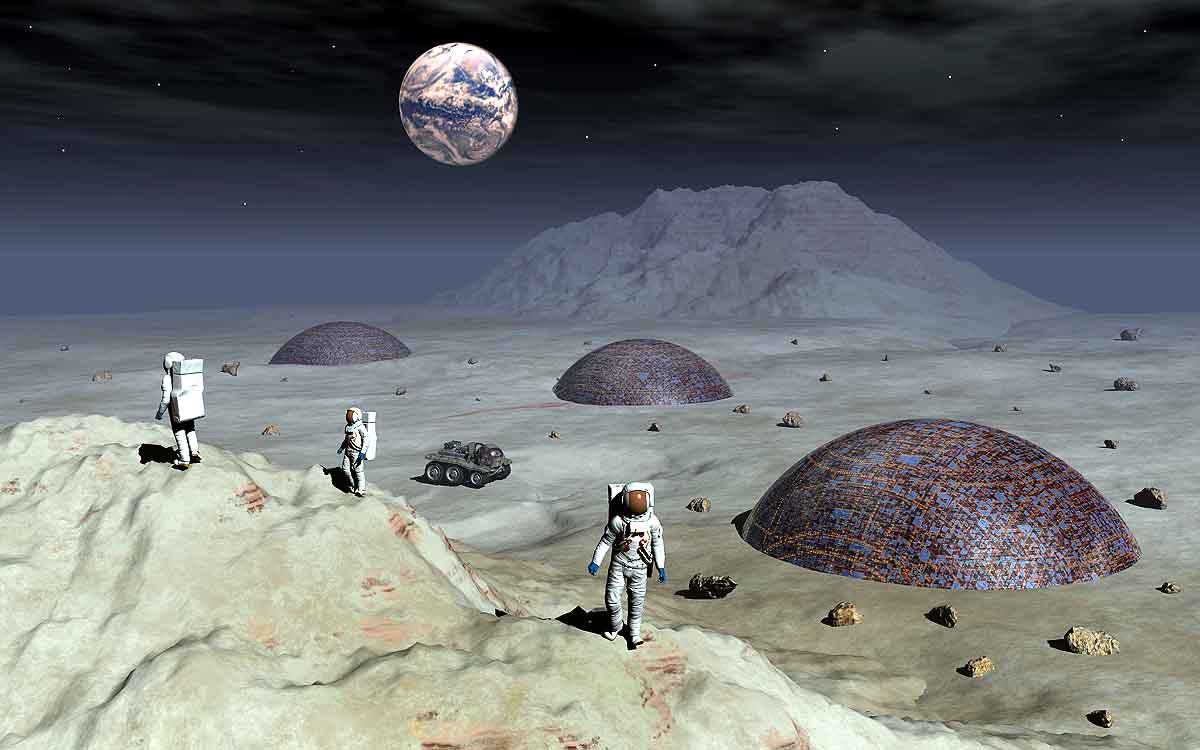 NASA Moon Houses
