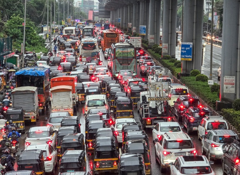 mumbai rain traffic