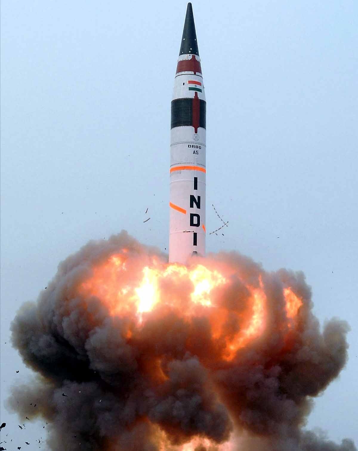 Nuevo misil de Fire-V de la India