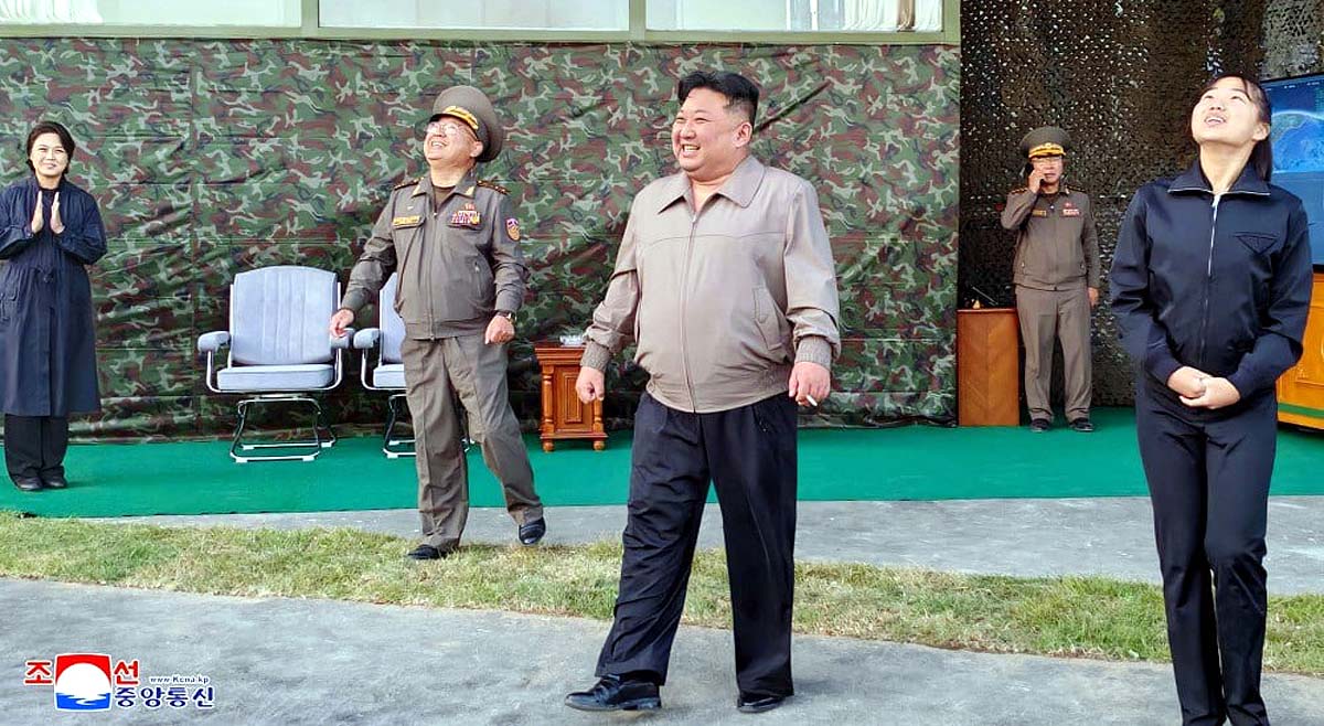 NORTH KOREA LAUNCHES BALLISTIC MISSILE
