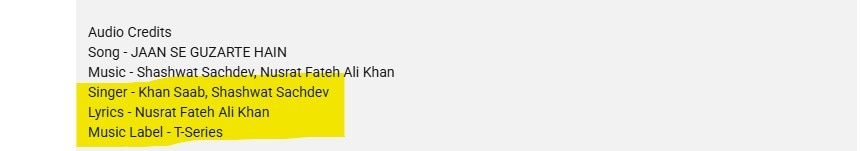 नुसरत साहब ने कव्वाली गाई है, लिखी नहीं.