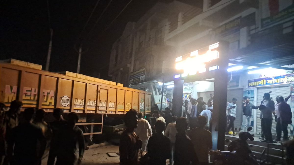 out of control trailer crashes into shops driver dies cctv pali