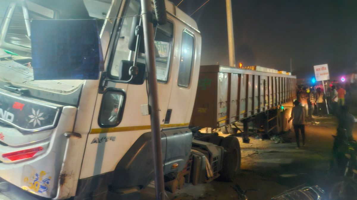 out of control trailer crashes into shops driver dies cctv pali