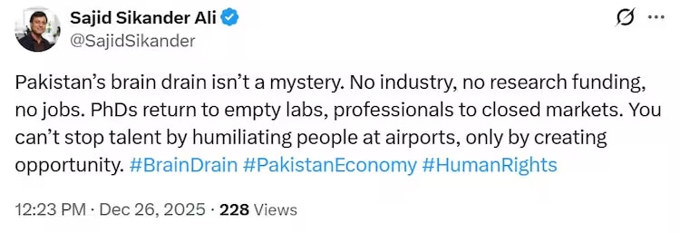 Pakistan Brain Drain 3rd