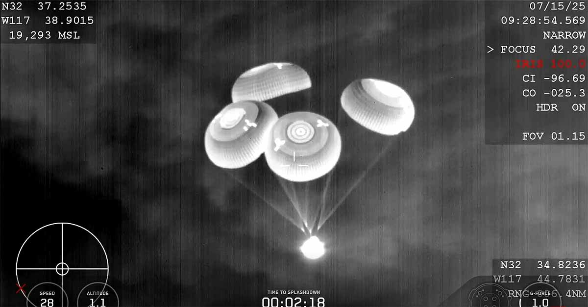Shubhanshu splashdown