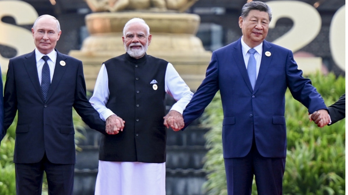 Russian President Vladimir Putin, Prime Minister Narendra Modi and Chinese President Xi Jinping