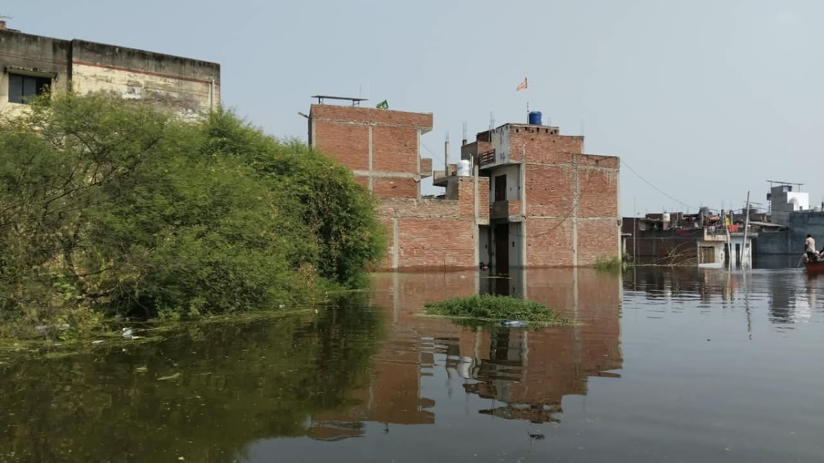 Severe flood situation in Lucknow.