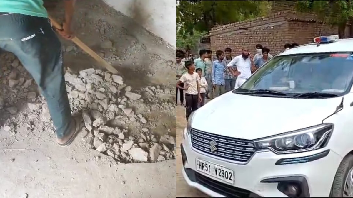 मौके पर मौजूद पुलिस.