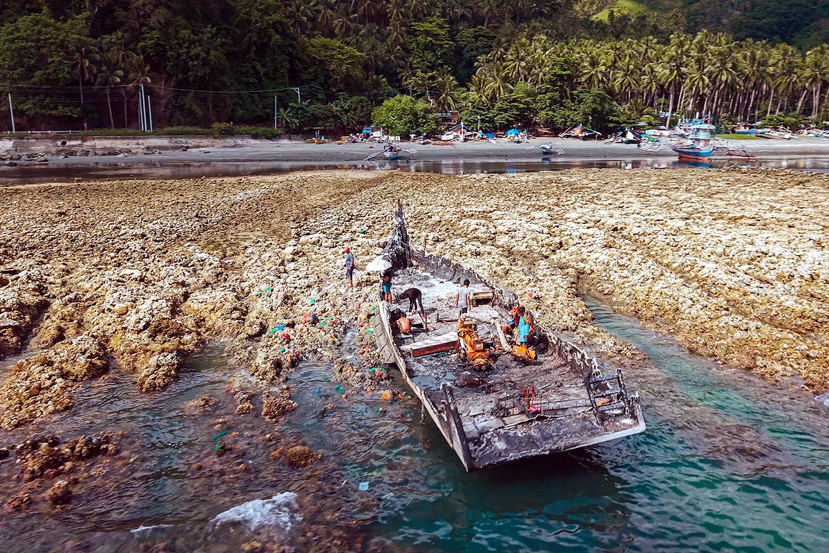 Philippines Earthquake Coastal Uplift