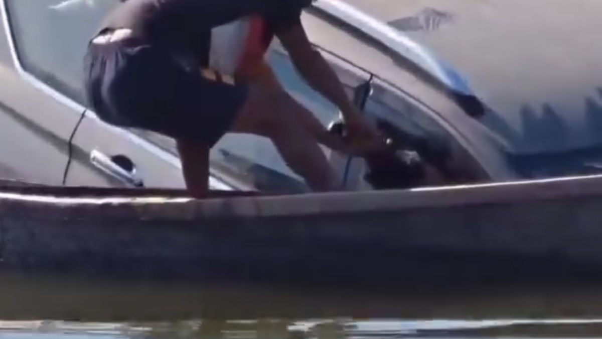 pilibhit car sinks pond two heroes rescue driver viral video