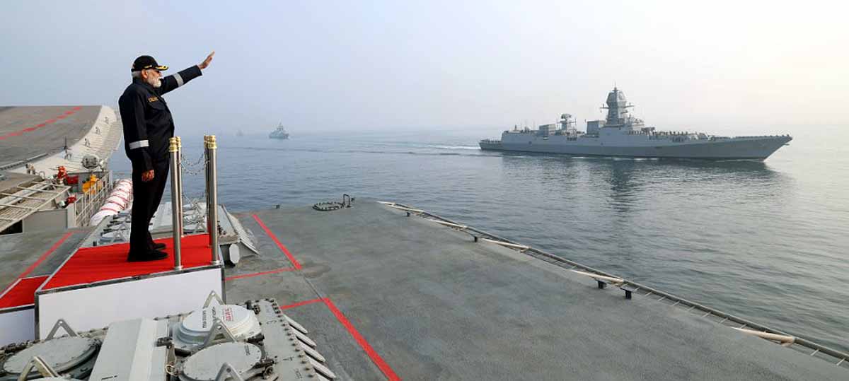 PM Modi INS Vikrant Barak-8 missile