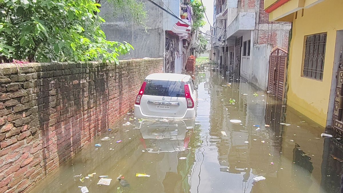 prayagraj floods submerge homes streets boats 