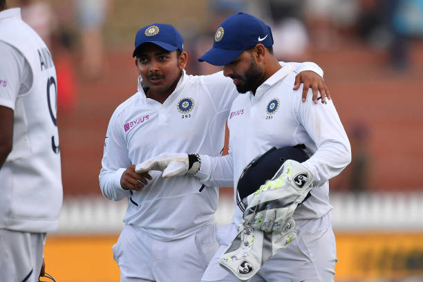 prithvi shaw and rishabh pant