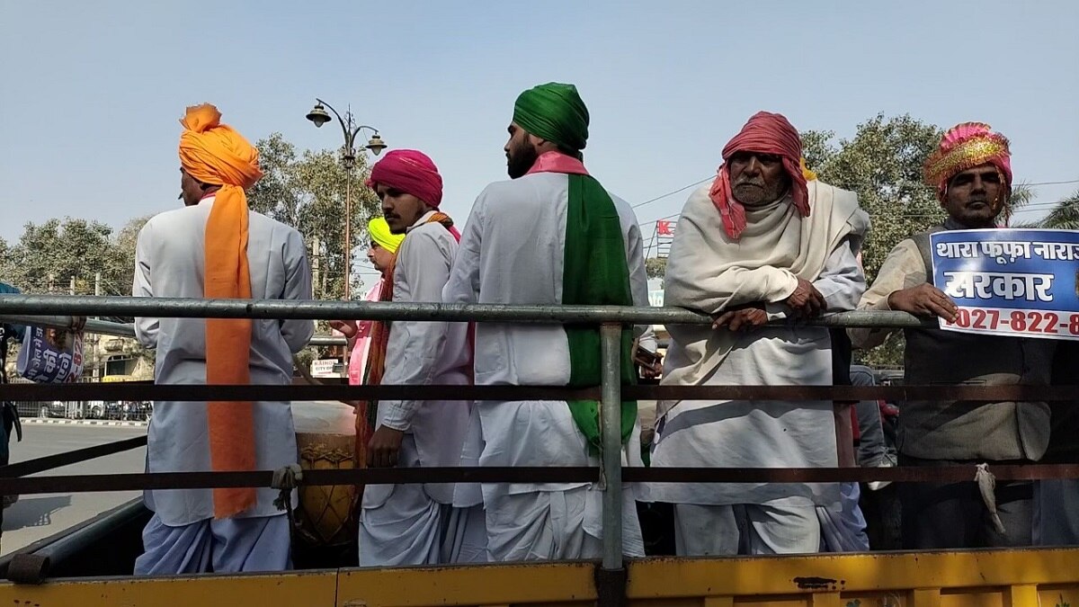 Procession of unemployed in Rohtak