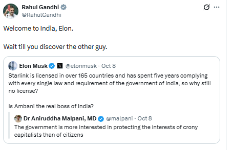 Rahul Gandhi Elon Musk