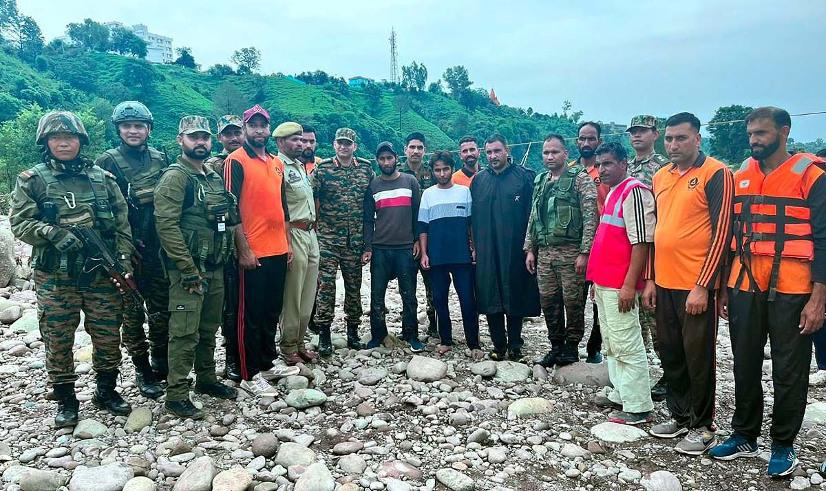 Indian Army Rajouri flood rescue Indian Army Rajouri flood rescue