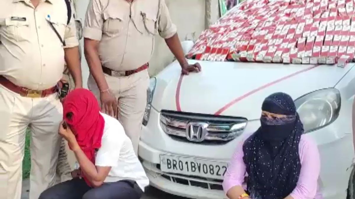 rented husband child luxury car motihari liquor smuggling bihar excise bust