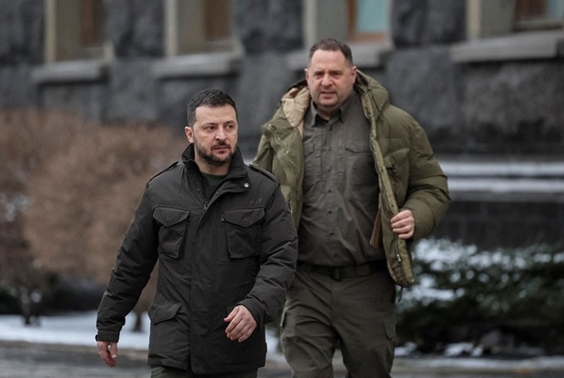 Andrii Yermak with zelensky (Photo- Reuters) Andrii Yermak with zelensky (Photo- Reuters)