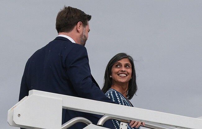 JD vance with wife Usha Vance (Photo- Reuters)