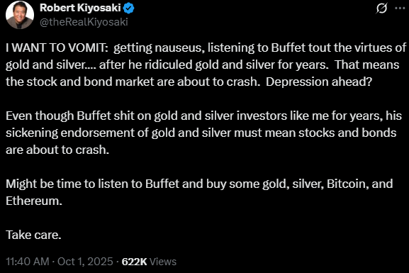 Robert Kiyosaki Post