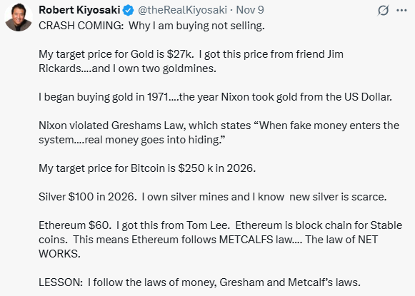 Robert Kiyosaki Post