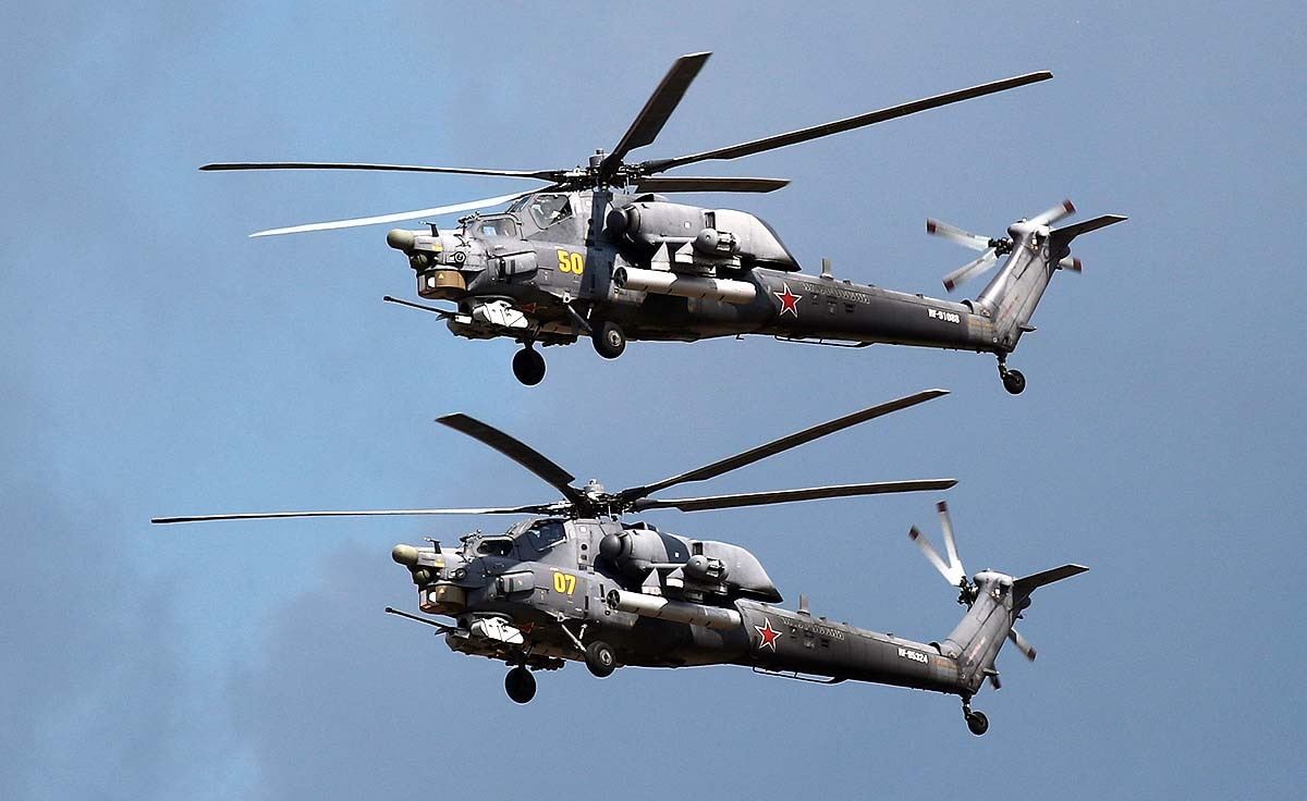 Russian Mi-28NM helicopter