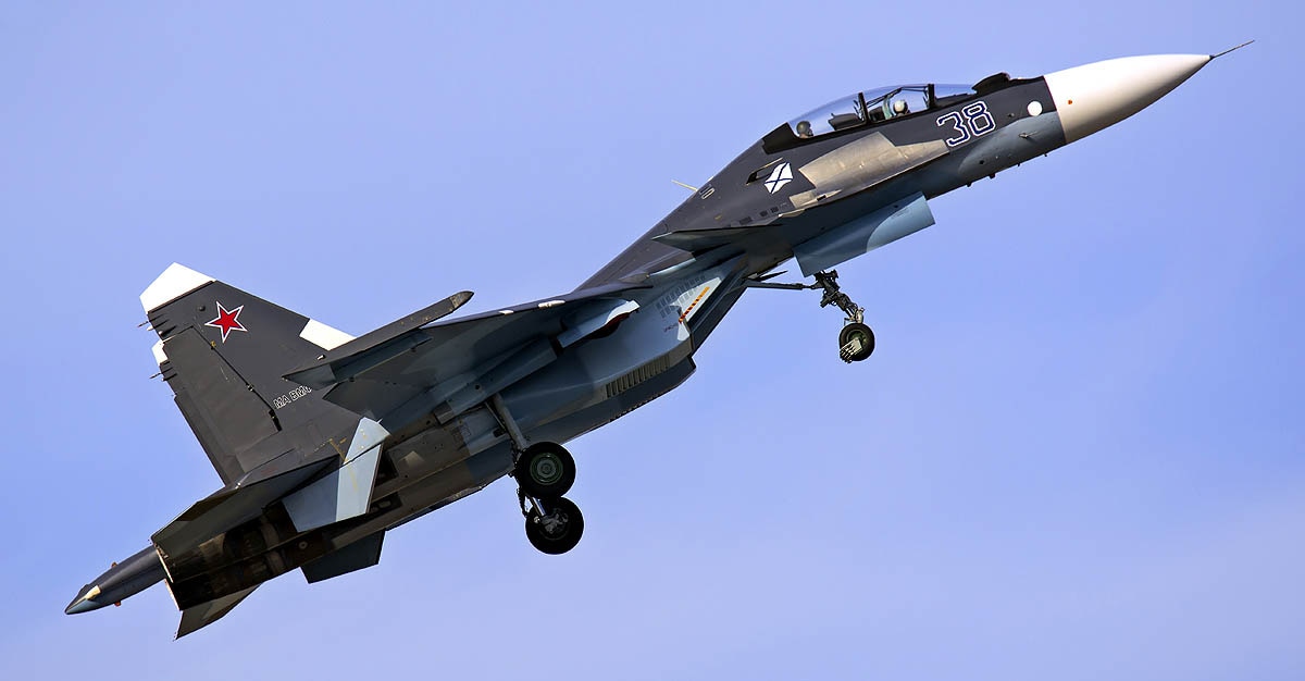 Su-30SM crash Kaliningrad