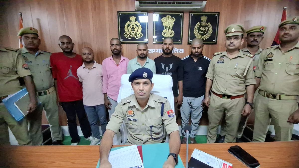 sambhal baba gang busted six accused arrested for extortion via social media