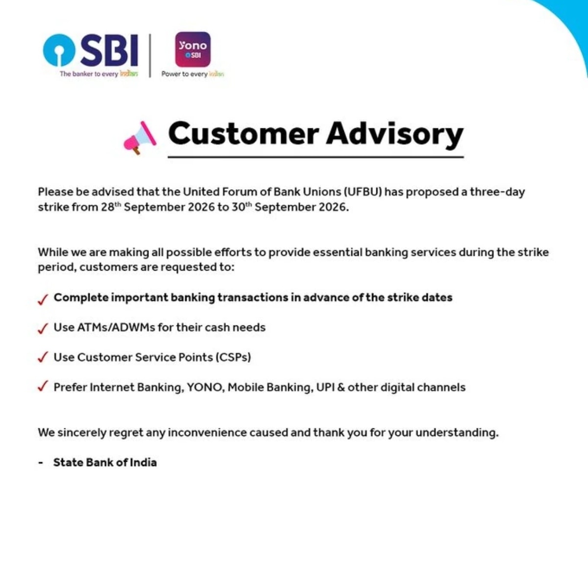 SBI Holidays SBI Holidays