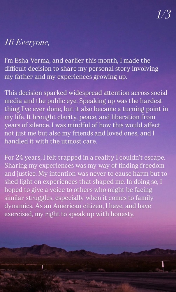 Esha Verma Instagram story Esha Verma Instagram story