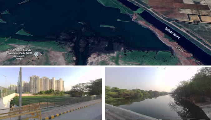 एक दशक में कैसे बदलता गया गुरुग्राम (Photo-Google Street View and Google Earth)