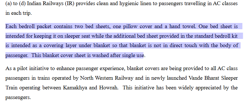 Train bedroll