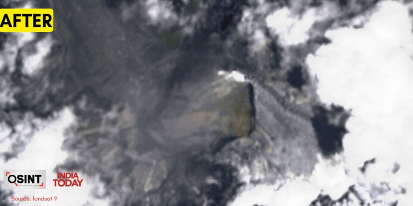 Satellite image shows fresh scar from Lirung glacier collapse in Nepal