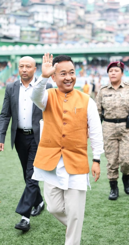 Sikkim CM Prem Singh Tamanbg