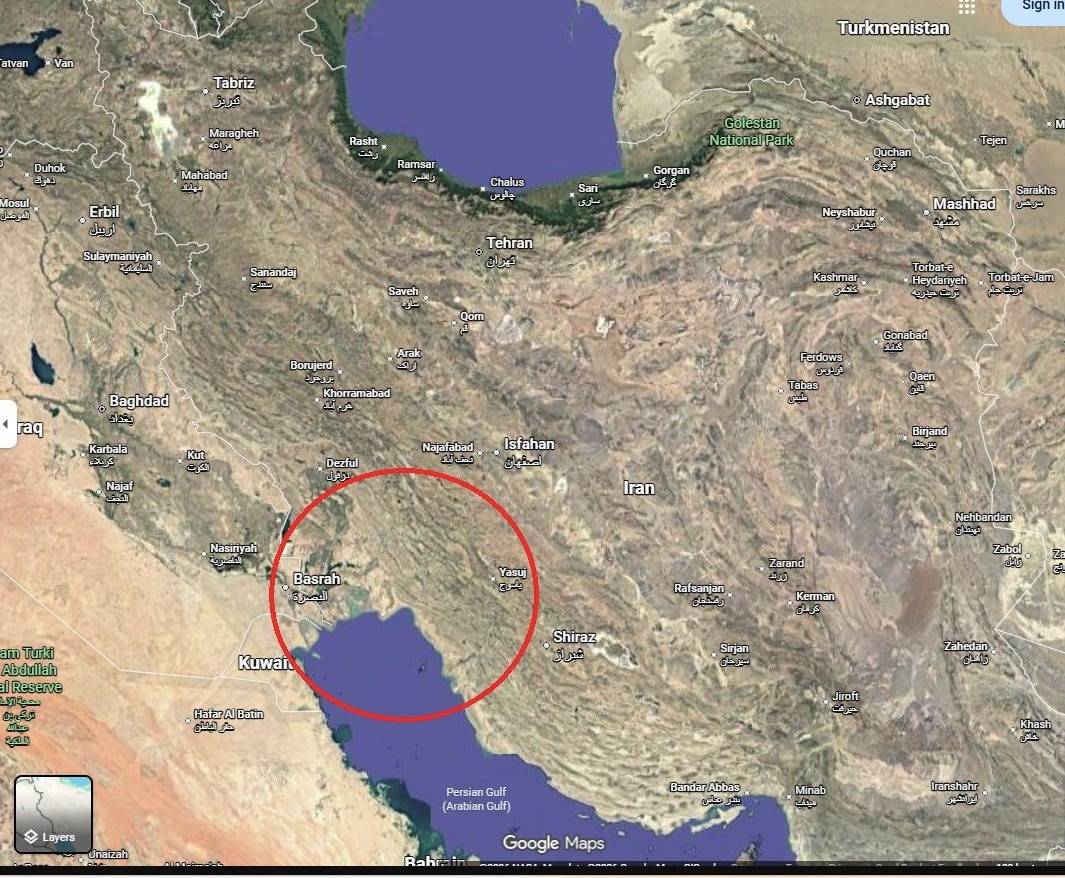 South Iran US plane hit