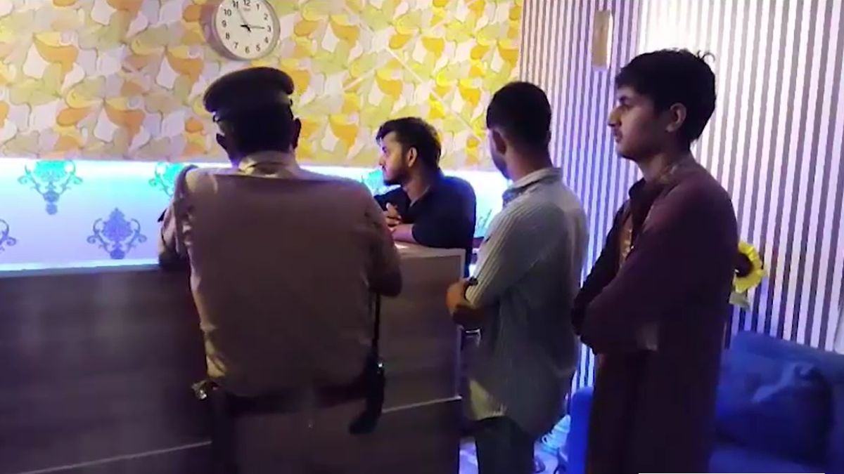 spa running under computer center girls rescued men arrested